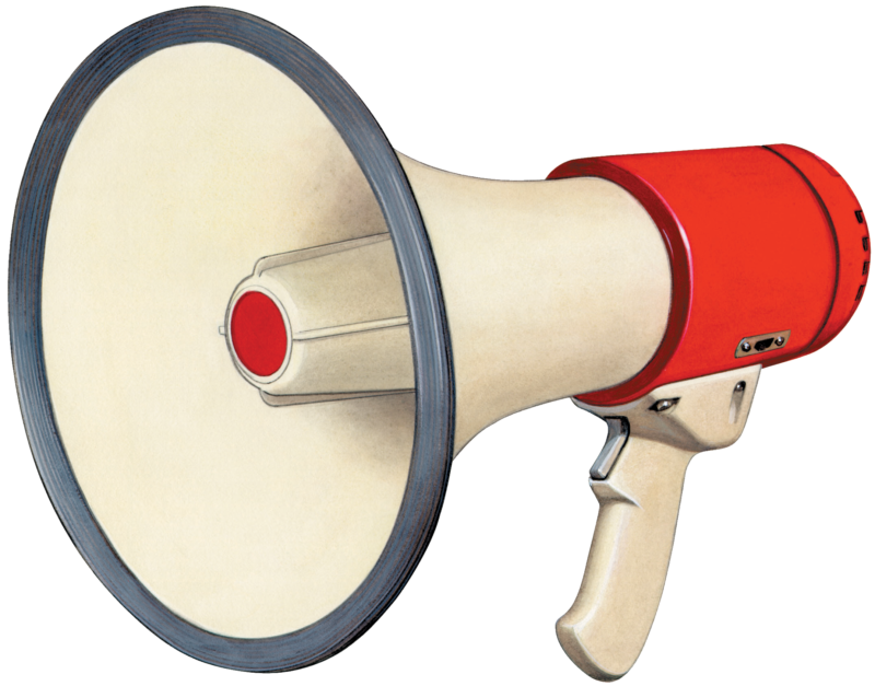 免费技术透明元素图 Megaphone扩音器PNG图片