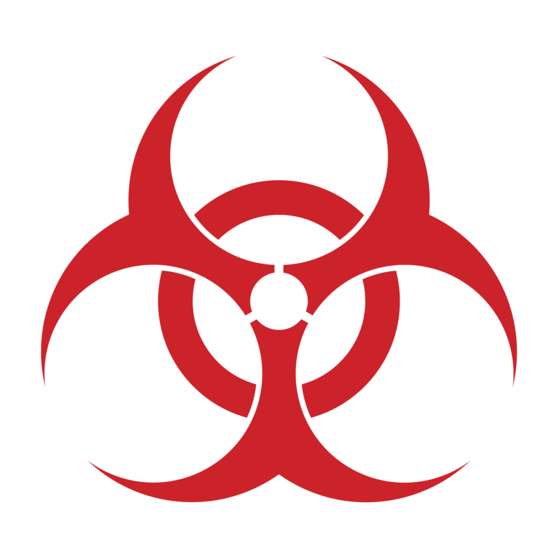 高清符号透明素材 生物危害无色PNG图