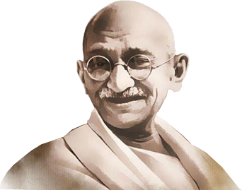 免费名人透明元素图 Mahatma Gandhi圣雄甘地PNG图片