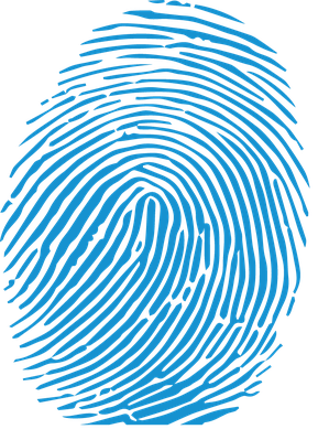 高清透明指纹元素图 Fingerprint PNG指纹图片