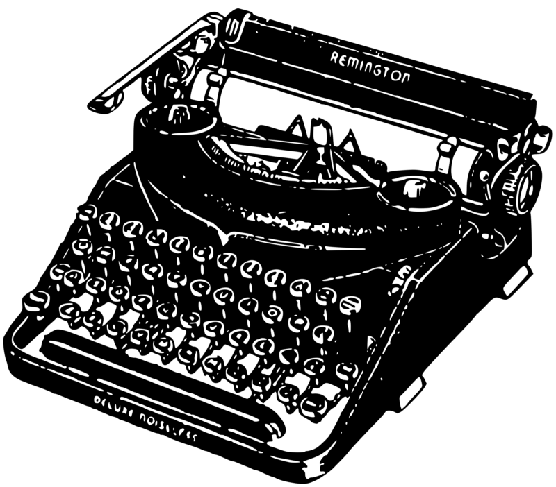 打字机透明素材PNG图片 打字机元素图