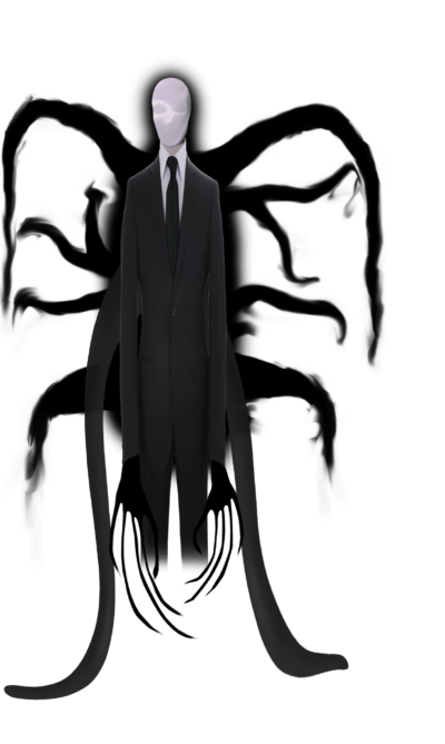 苗条的男人PNG图片 透明苗条的男人元素图Slender Man