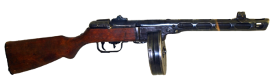 PPSH-41透明素材PNG图片 PPSH-41元素图