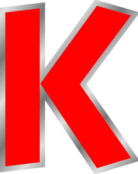 免费高清字母表PNG图片 透明K元素图