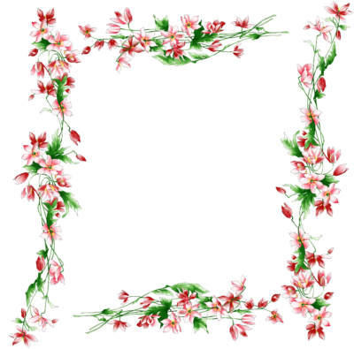 鲜花PNG素材 花架透明元素图