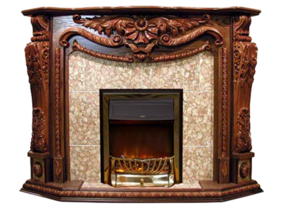 高清透明壁炉元素图 Fireplace PNG壁炉图片