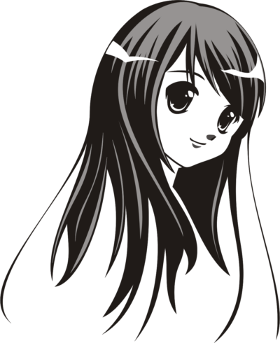 免费透明背景图 动漫女孩高清PNG