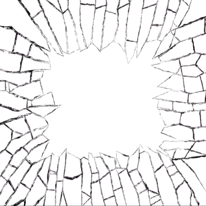 高清碎玻璃PNG图片 透明碎玻璃元素图Broken glass