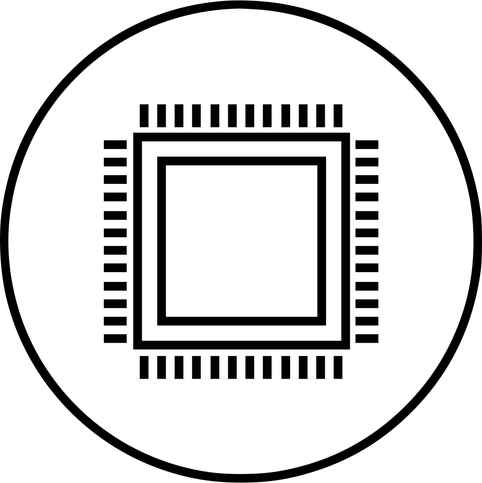 电子学高清PNG透明素材 CPU，处理器无背景图